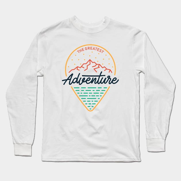 The Greatest Adventure Long Sleeve T-Shirt by VEKTORKITA